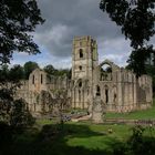 Wolken über Fountains Abbey