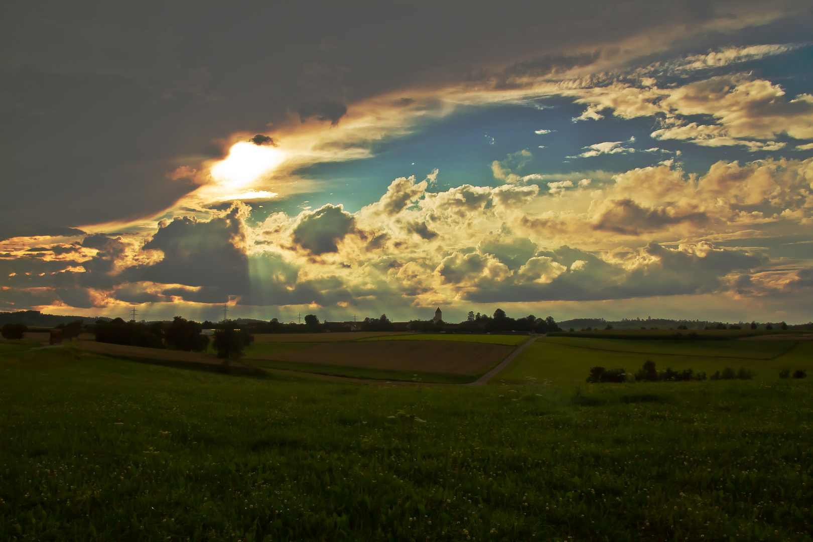 Wolken über Frankenhardt