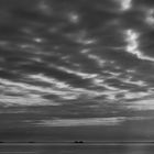 Wolken über Hallig Langeneß