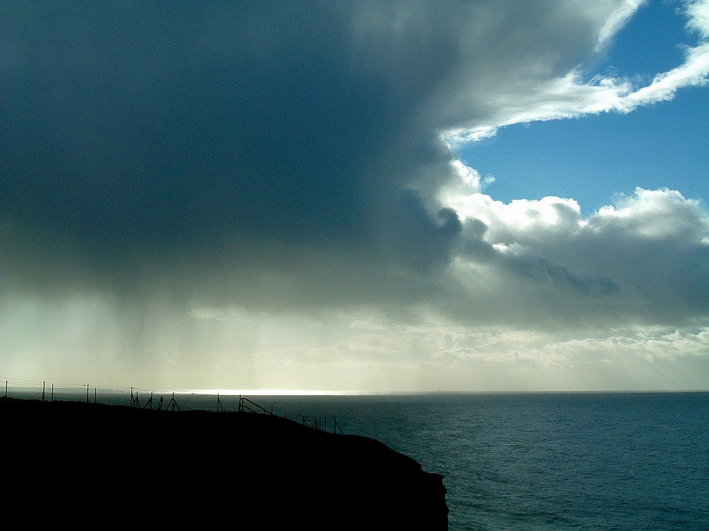 Wolken über Helgoland