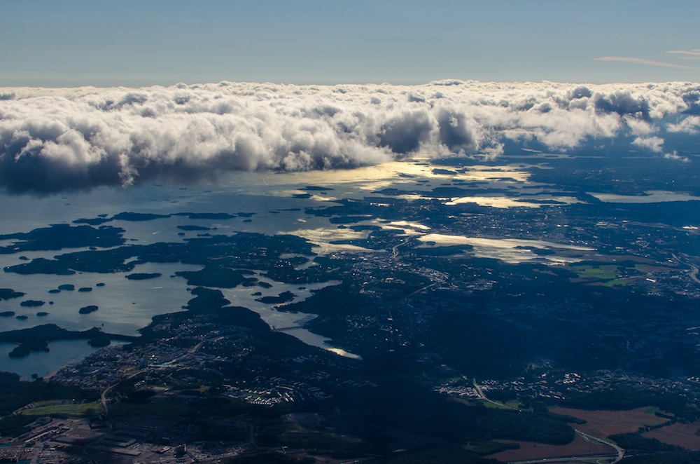 Wolken über Helsinki