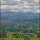 Wolken über Hohentübingen, Achalm und der Schwäbischen Alb