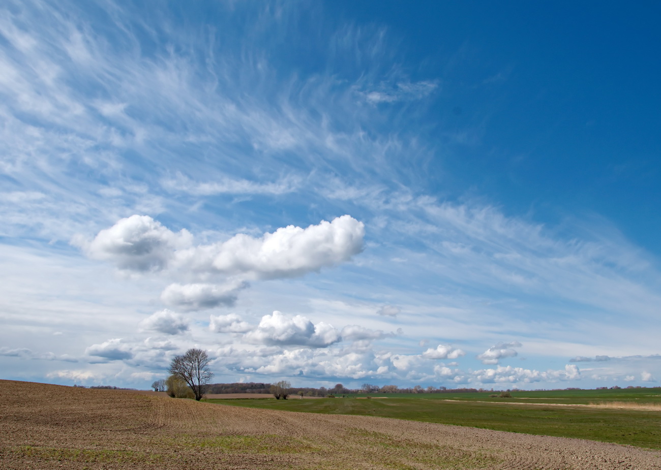 Wolken über Landschaft