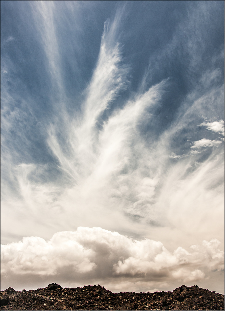 Wolken über lanzarote