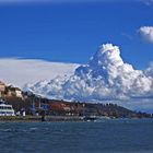 Wolken über Meersburg Bodensee