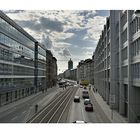 Wolken über Münchens Strassen Schluchten