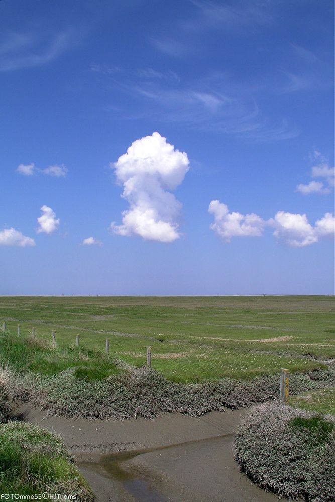 Wolken über Nordfriesland