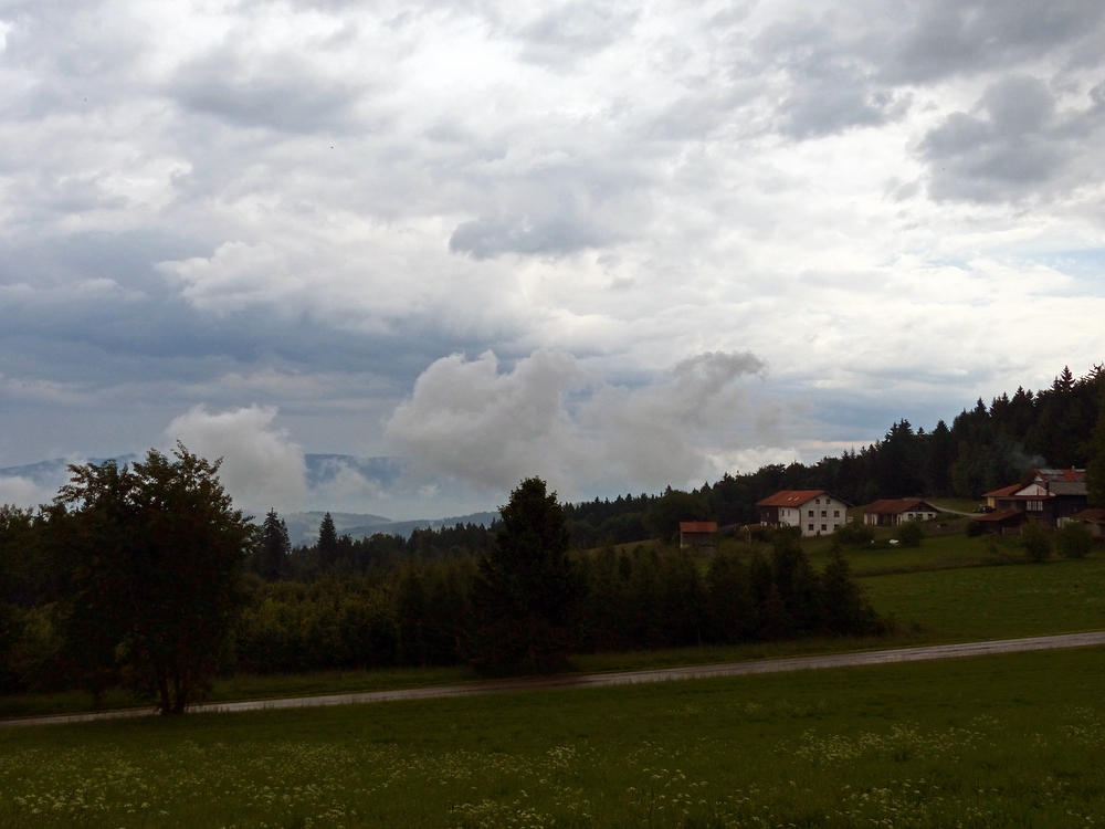 Wolken über Oberfrauenwald