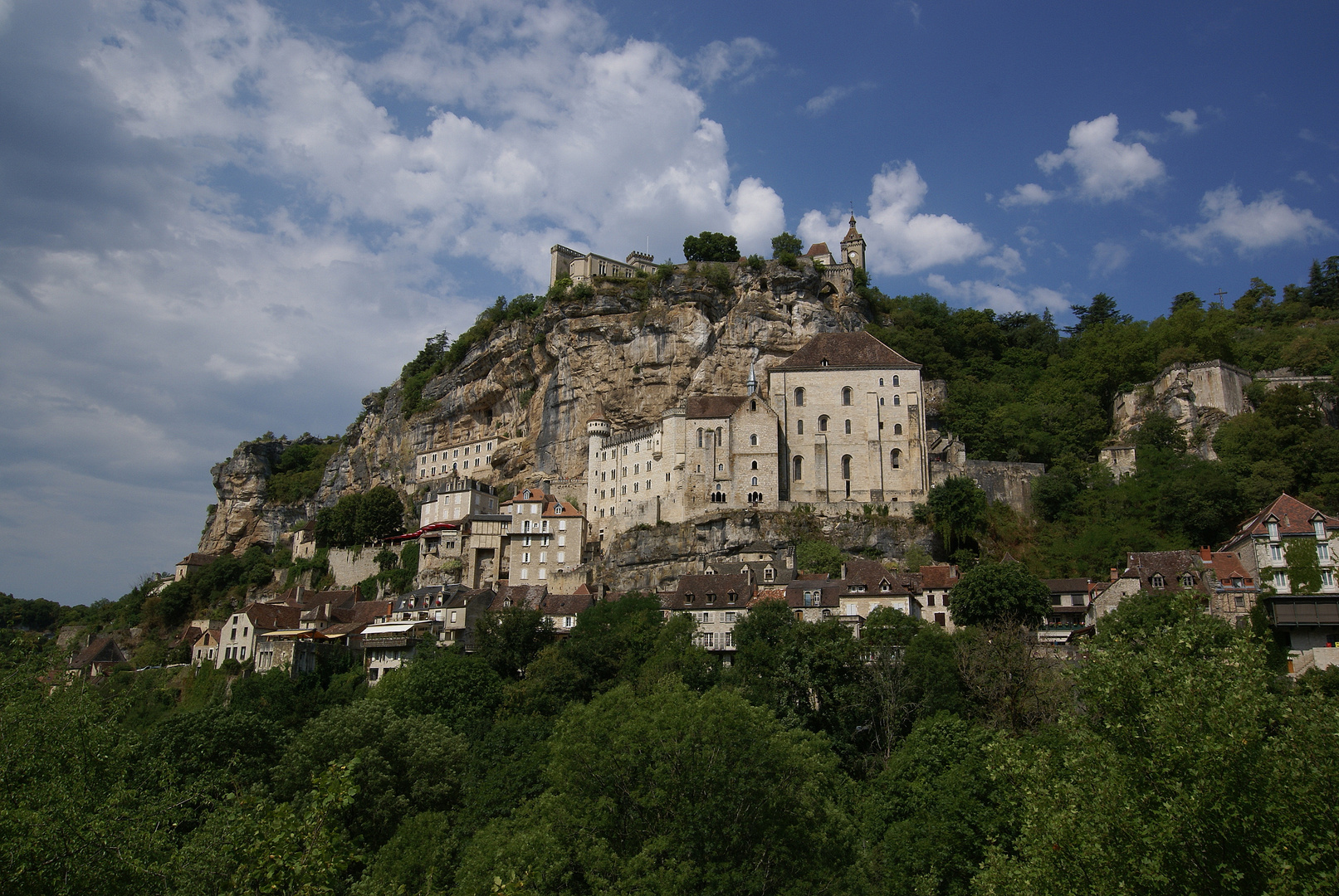 Wolken über Rocamadour