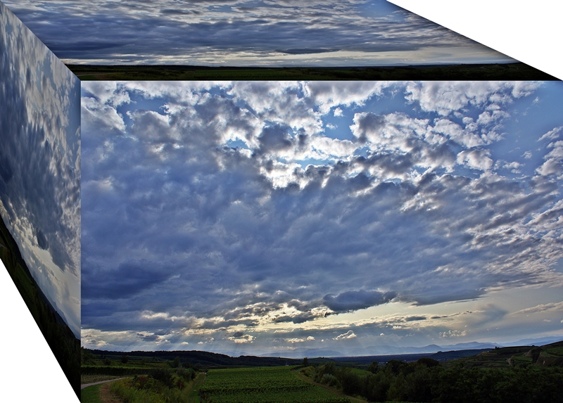 Wolken über Wein