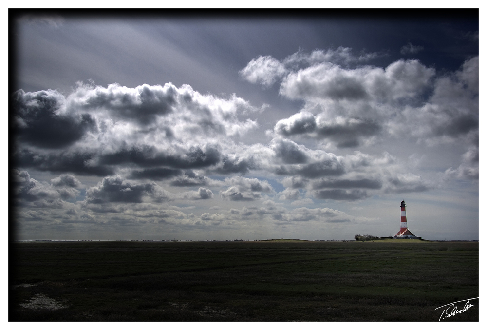 Wolken über Westerhever