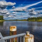 Wolken überm Kanal