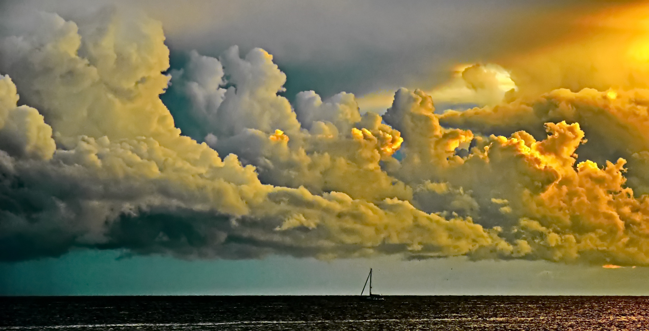 Wolken überm Meer