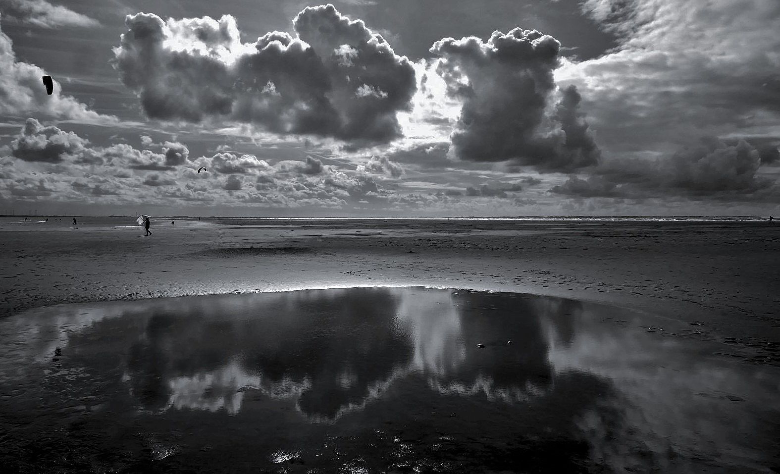 Wolken überm Strand