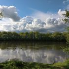 Wolken überm Teich 