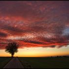 wolken überm weg