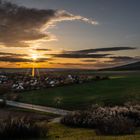 Wolken und Abendsonne eingefangen