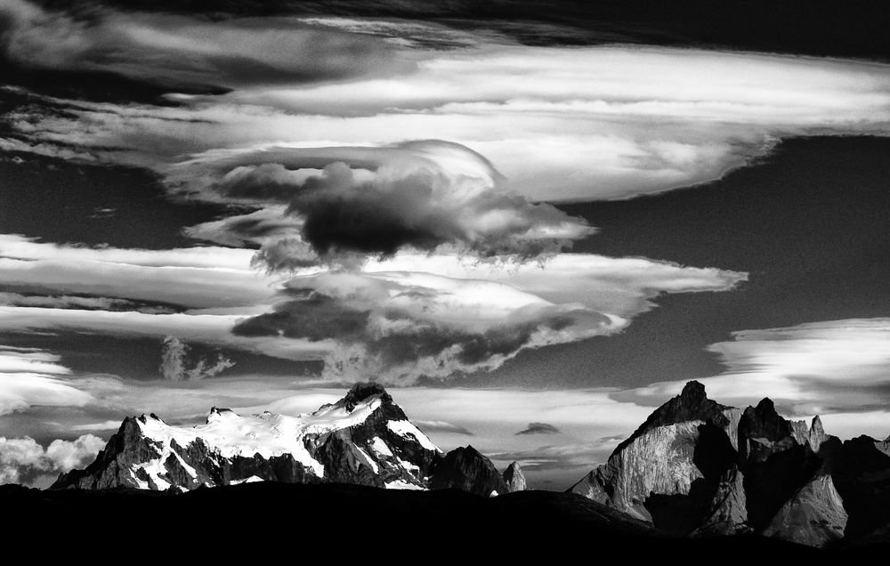 wolken und berge ...