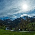 Wolken und Berge