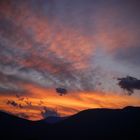 Wolken und Berge