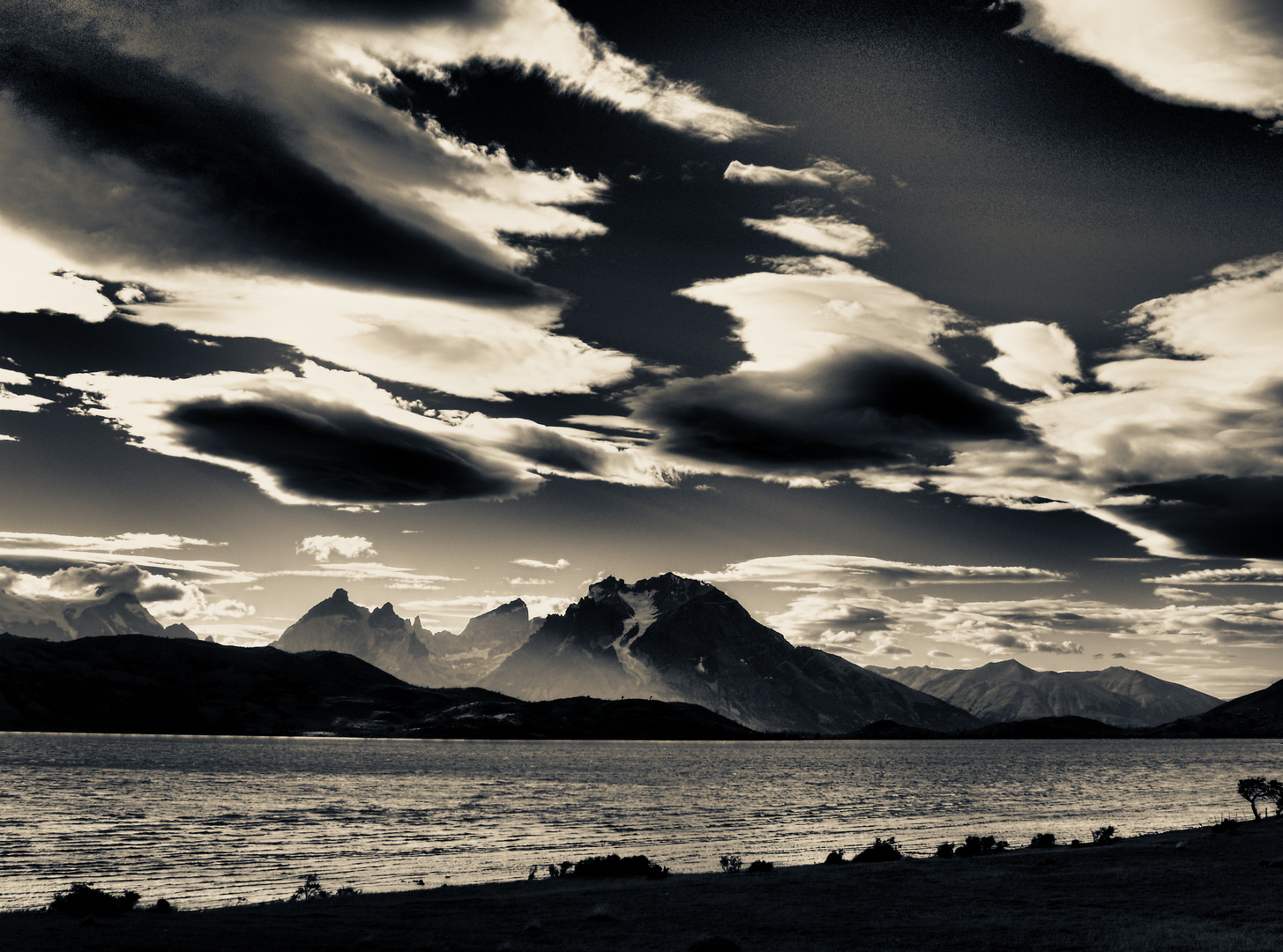 wolken und berge .