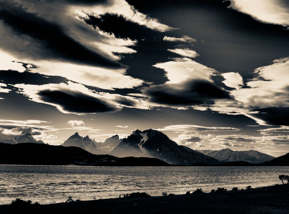 wolken und berge .