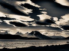 wolken und berge .