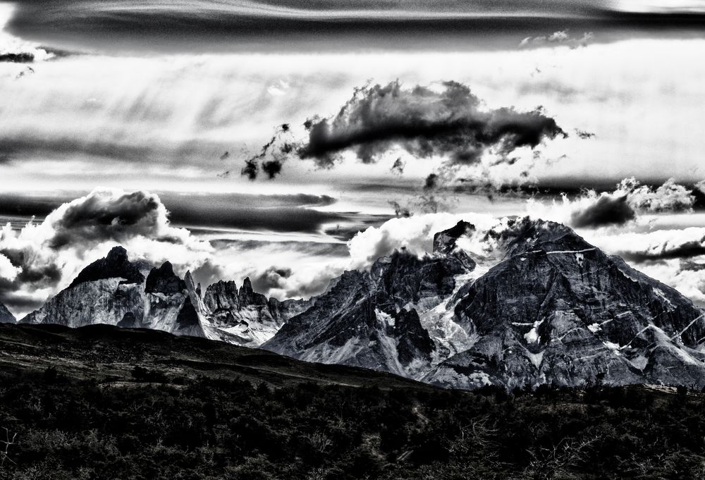 wolken und berge ...