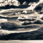 wolken und berge in patagonien