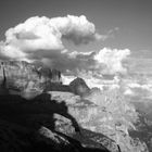 Wolken und Felsen