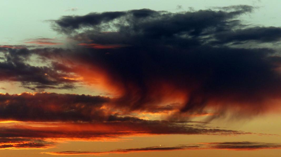 Wolken und Himmelsfarben