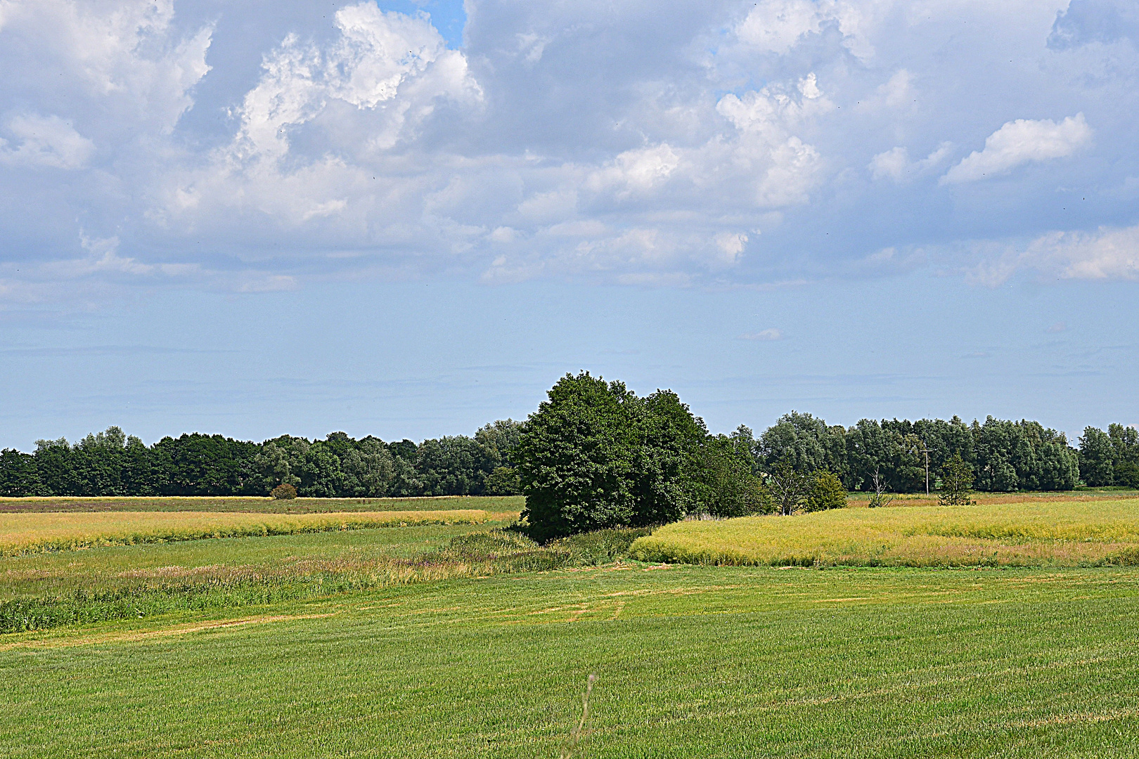 Wolken und Landschaft