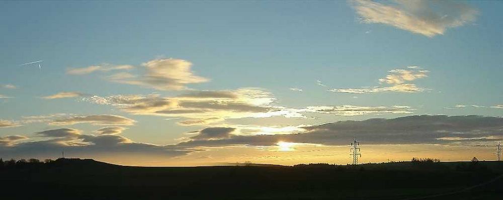 Wolken und Landschaft