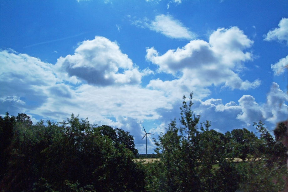 Wolken und Landschaft