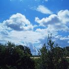 Wolken und Landschaft