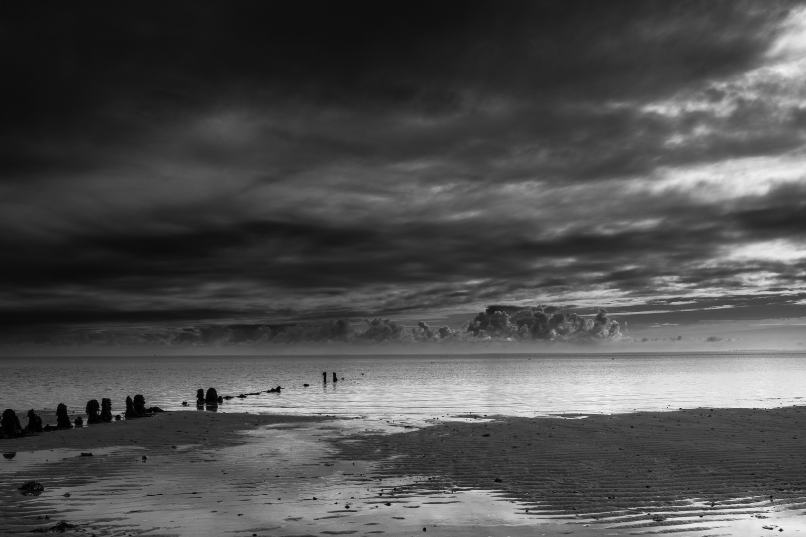 Wolken und Meer