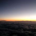 Wolken und Mond