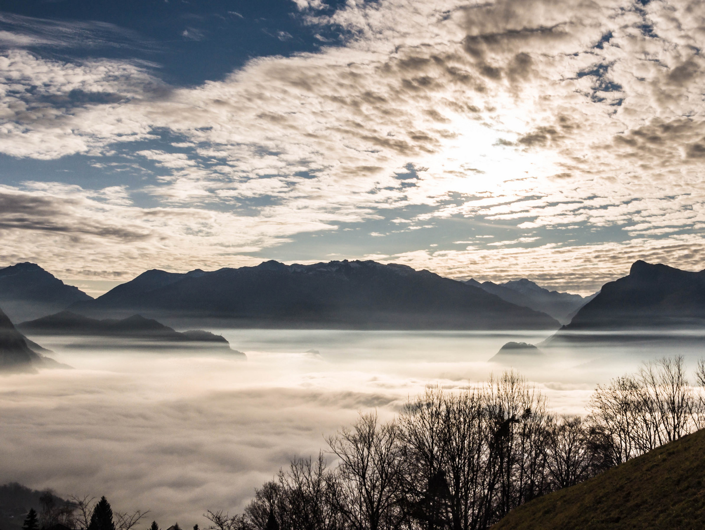 Wolken und Nebel