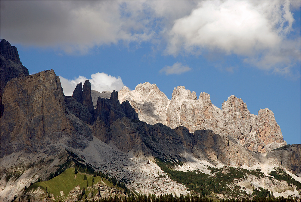 Wolken- und Schattenspiele am Cristallo-Massiv