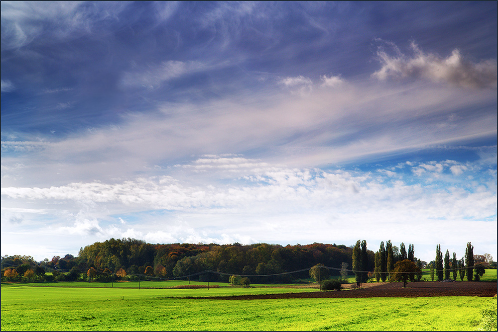 Wolken und Sonne