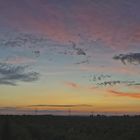 Wolken und Sonnenuntergang