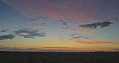 Wolken und Sonnenuntergang