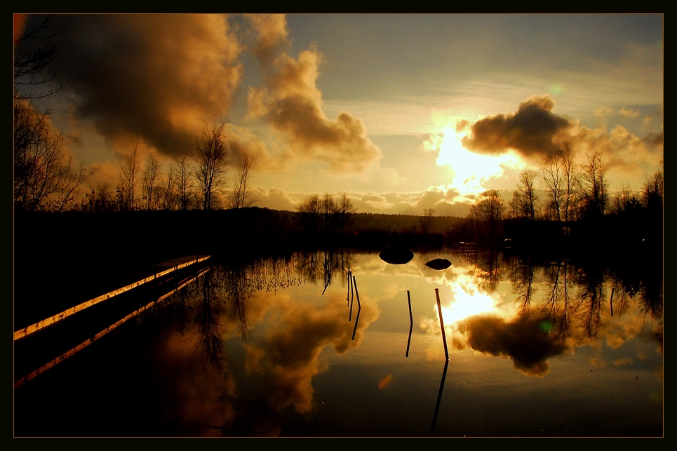 Wolken und Steg !