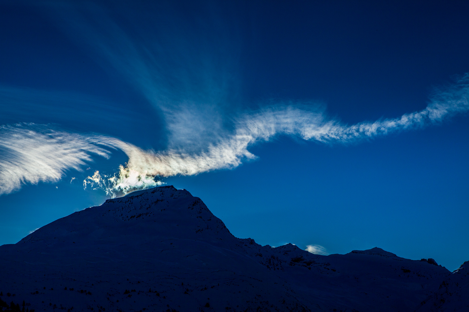 Wolken und Zirren