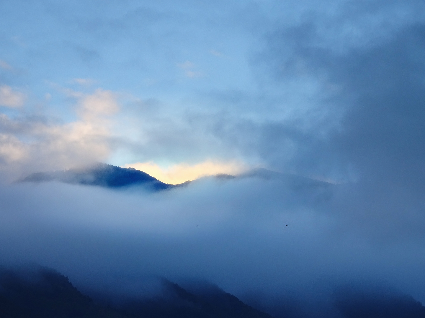 Wolken vom Atlantik