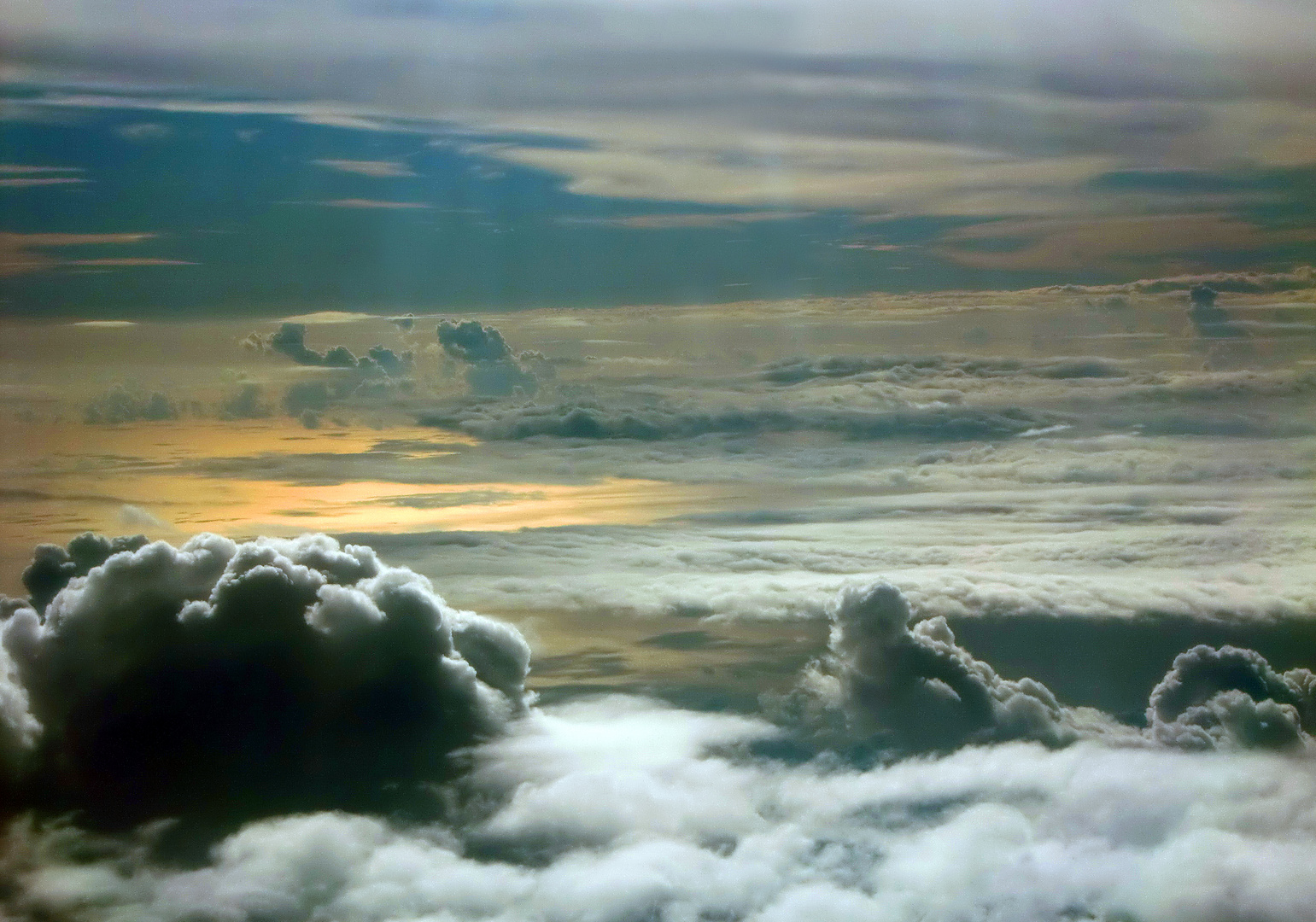 Wolken von oben