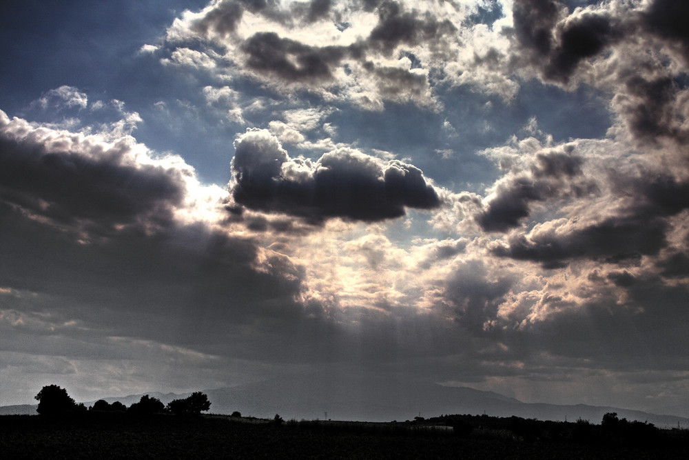 Wolken ziehen