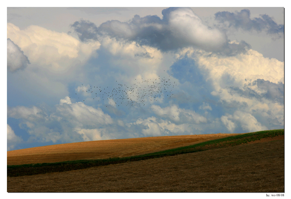 Wolken ziehen...