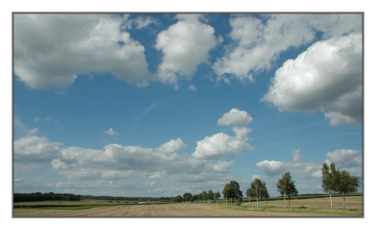 Wolken ziehen dahin, daher