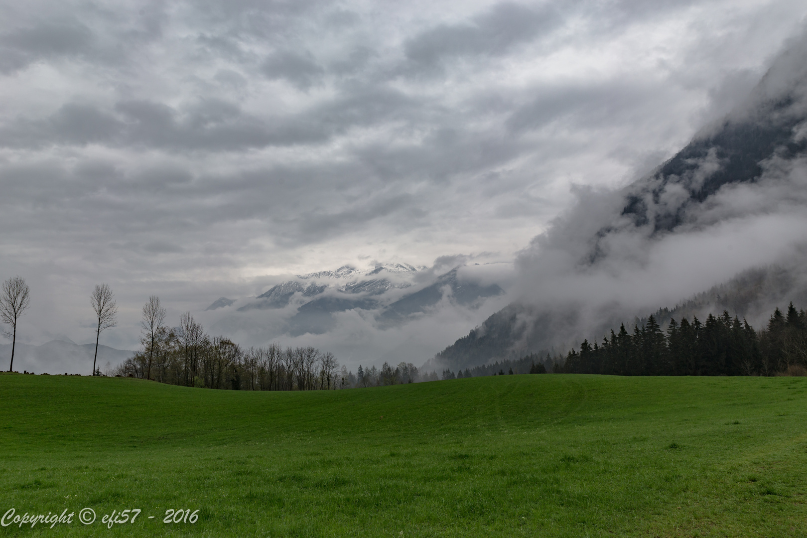 Wolken ziehen durch's Land